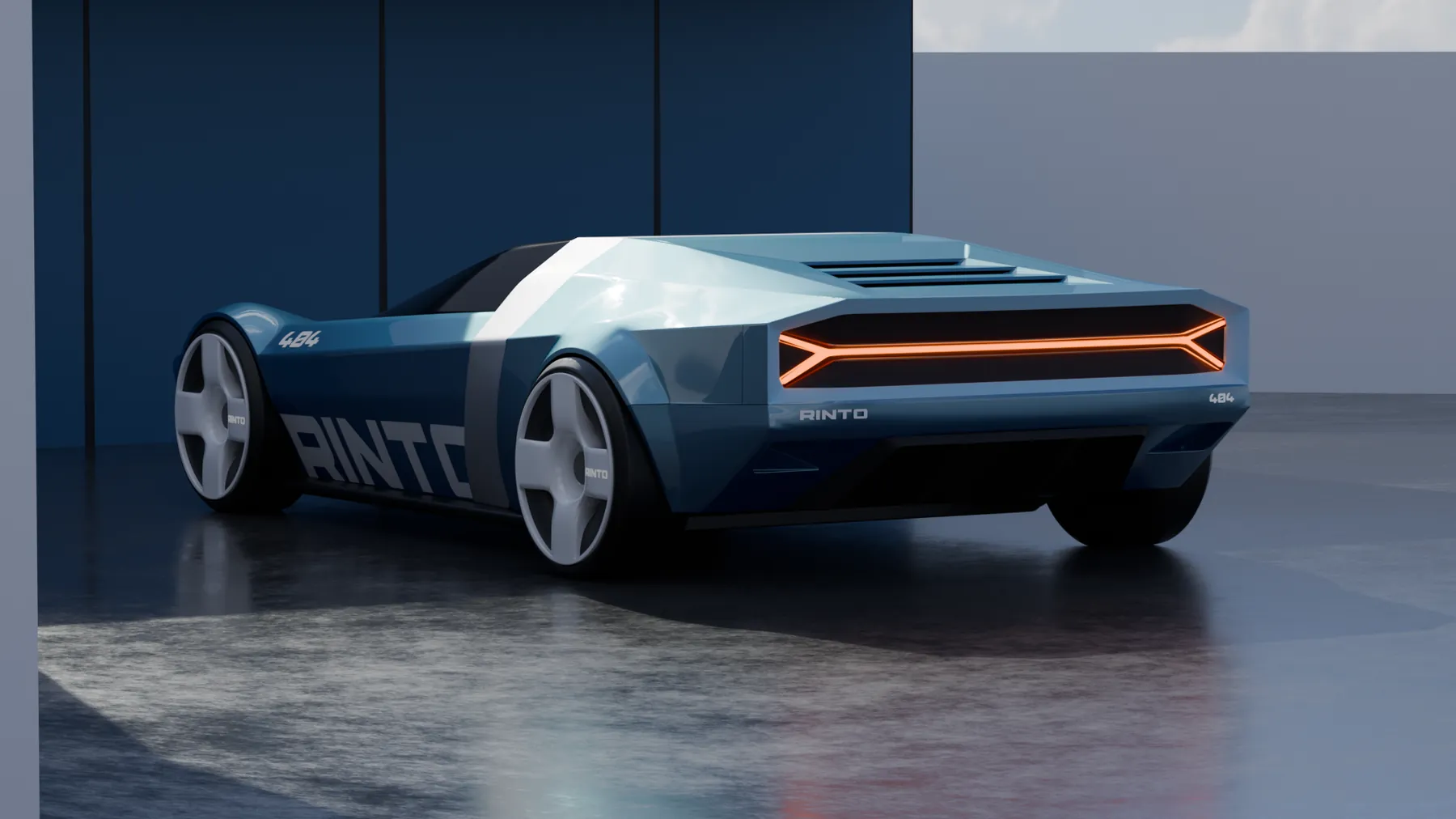 RINTO AUTOMOBILE — rear three-quarter render